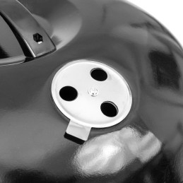 Sferinės sodo kepsninės su dangteliu ir transportavimo ratukais