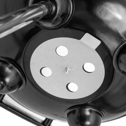 Sferinės sodo kepsninės su dangteliu ir transportavimo ratukais