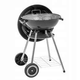 Sferinės sodo kepsninės su dangteliu ir transportavimo ratukais