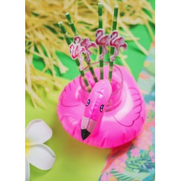 Baseino aksesuarai flamingų gėrimų padėkliukai