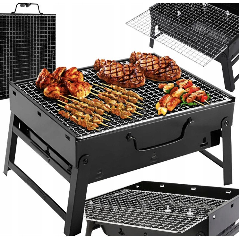 Didelė, nešiojama, nešiojama sodo anglių kepsninė