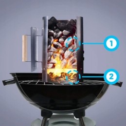 ⭐⭐Dūmtraukis anglies briketų kepsninei uždegti⭐⭐