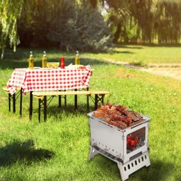 Multifunctional Small Metal Folding Portable Grill