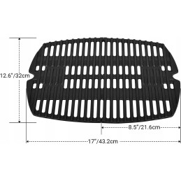 7644 malmist varuosade tarvikud weber gaasigrillile q100, q1000, q120, q1200, q140, q1400, 32 cm x 21,6 cm 7582 grillplaadi tarv