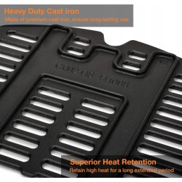 7644 cast iron spare parts accessories for weber q100, q1000, q120, q1200, q140, q1400 gas grill, 32 cm x 21.6 cm 7582 grill pla