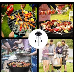 Sodo kepsninė su anglimis su dangteliu, apvali, uždara sferinė grilis su ratukais