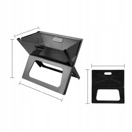 Turistinio sodo kempingo grilis nešiojamas sulankstomas medžio anglies lagaminas