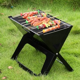 Turistinio sodo kempingo grilis nešiojamas sulankstomas medžio anglies lagaminas