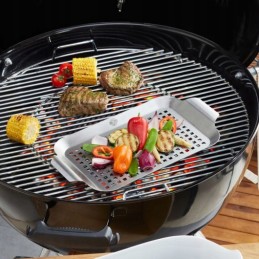 Terasest perforeeritud grillplaat 43x25 cm