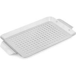 Grilling grate baking rectangular steel tray for grill sheet