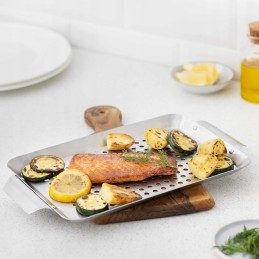 Grillrest küpsetamiseks, ristkülikukujuline terasplaat grillplaadi jaoks