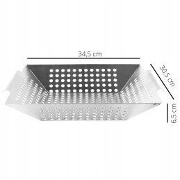 Grill plate, tray, grill basket, steel, free!