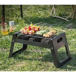 Sulankstomos sodo anglies kepsninės turistams, mega kepsnių komplektas stovyklavimui