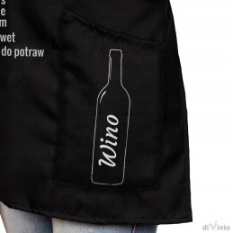 Prijuostė gaminančiai moteriai Gaminu su vynu