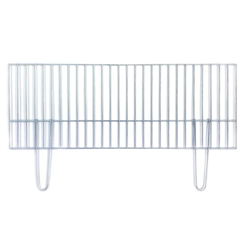 Grilio grotelės 80x30, chromuotos - atlenkiamos rankenos