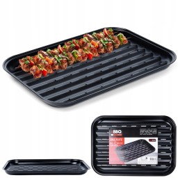 Grilling rack reusable steel tray 34.5 x 2 cm