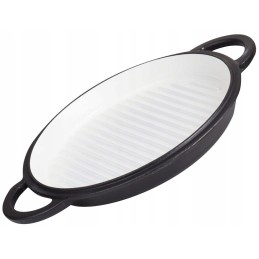 Dangtis 10l ketaus medžiokliniam katilui, emaliuotas, 28cm, keptuvė, židinys, indukcinis