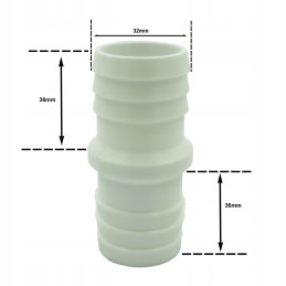 Connector sleeve for pool hose 32mm