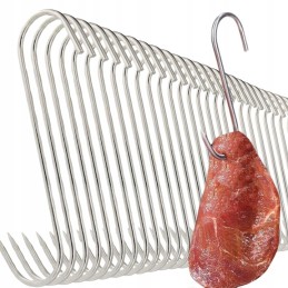 ⭐⭐20 x nerūdijančio plieno rūkymo kabliukai žuvies mėsos rūkymo kabliukai 15cm⭐⭐