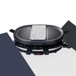 Elektrinis grilis 900w + akmuo - 8 asm