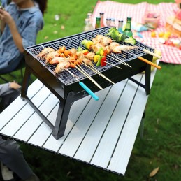 Sodo anglies grilis nešiojamas turistinis sulankstomas kilimėlis ir pūstuvas