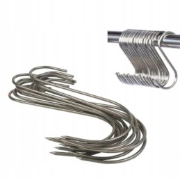 ⭐⭐Dideli kabliukai žuviai, mėsai, šaltiems gabalams rūkyti, nerūdijančio plieno kabliukai, 15cm, 20vnt⭐⭐