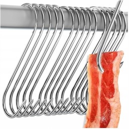 ⭐⭐Dideli kabliukai žuviai, mėsai, šaltiems gabalams rūkyti, nerūdijančio plieno kabliukai, 15cm, 20vnt⭐⭐