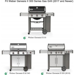 Onlyfire maitsestajabatoonid roostevabast terasest maitsesiinid, leegialus Weber Genesis II 300 gaasigrillile