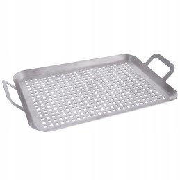 Terasest perforeeritud grillplaat 43x25 cm
