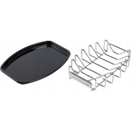 Grilling rack tray chicken rib rack stainless steel