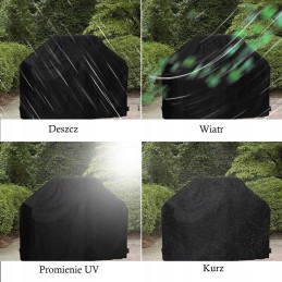 Thick cover grill cover waterproof removable durable xl 147x61x117cm
