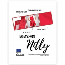 Smulkiai raudona virtuvinė prijuostė mamai Motinos dienos proga