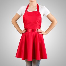 Smulkiai raudona virtuvinė prijuostė mamai Motinos dienos proga