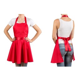 Smulkiai raudona virtuvinė prijuostė mamai Motinos dienos proga