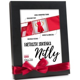 Smulkiai raudona virtuvinė prijuostė mamai Motinos dienos proga