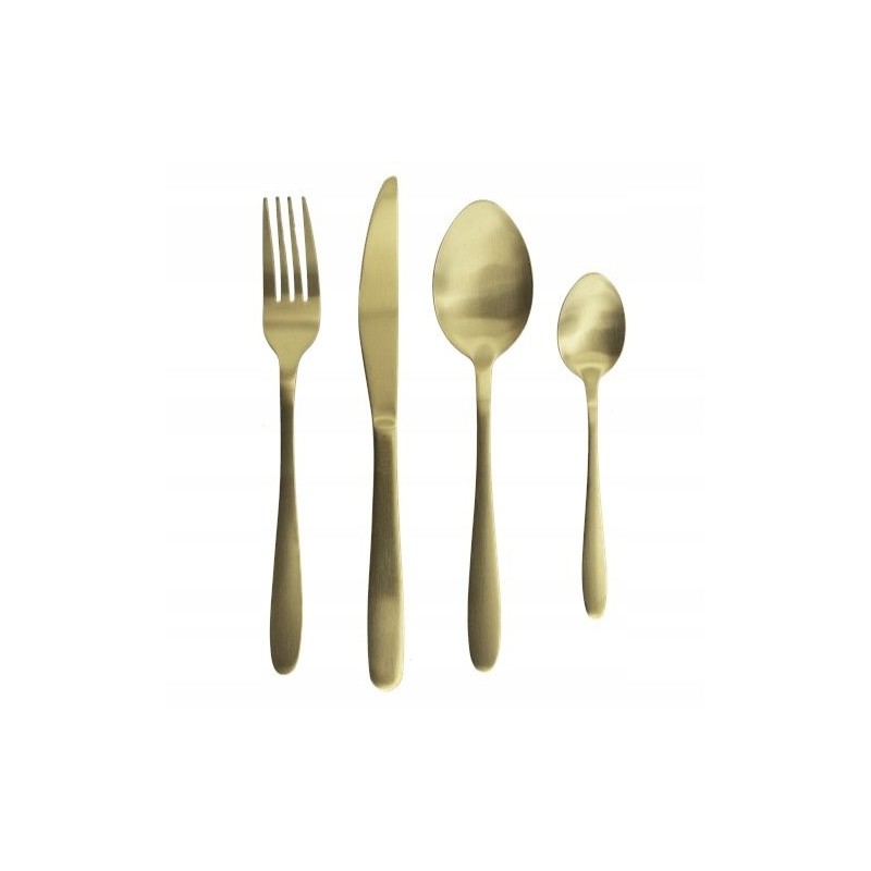 16 vienetų stalo įrankių komplektų rinkinys, matinio aukso stalo įrankiai d