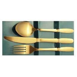 16 vienetų stalo įrankių komplektų rinkinys, matinio aukso stalo įrankiai d