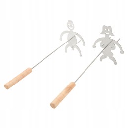 ⭐⭐Šakučių šakių lazdelės, skirtos šašlykinės laužui, 125 cm 1 vnt iešmeliai⭐⭐