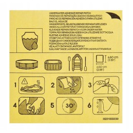 Neperšlampami remontiniai pleistrai bestway 10 vnt