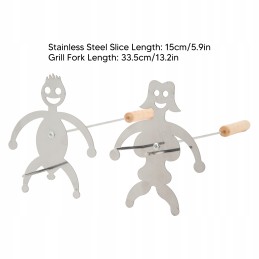 ⭐⭐Šakučių šakių lazdelės, skirtos šašlykinės laužui, 125 cm 1 vnt iešmeliai⭐⭐