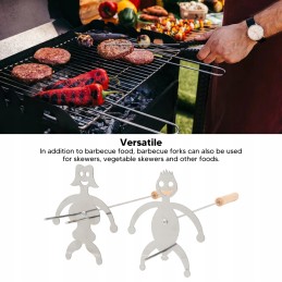 ⭐⭐Šakučių šakių lazdelės, skirtos šašlykinės laužui, 125 cm 1 vnt iešmeliai⭐⭐