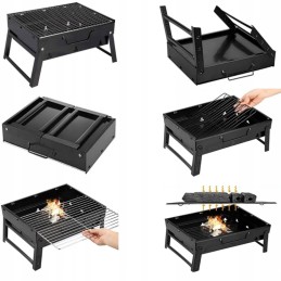 ⭐⭐Turistinis sulankstomas nešiojamas grilis 35x22 grotelės⭐⭐