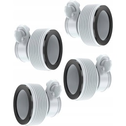 Basseinivooliku adapter keermega 1 5 ja 1 25, komplektis 4 tk
