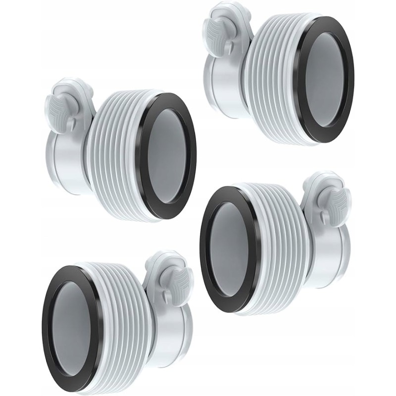 Basseinivooliku adapter keermega 1 5 ja 1 25, komplektis 4 tk