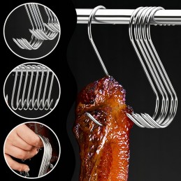 ⭐⭐rūkymo kabliukai, nerūdijančio plieno kabliukai mėsai rūkyti, dideli, 15 vienetų⭐⭐