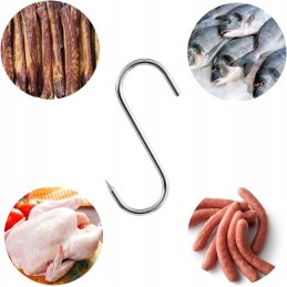 ⭐⭐rūkymo kabliukai, nerūdijančio plieno kabliukai mėsai rūkyti, dideli, 15 vienetų⭐⭐