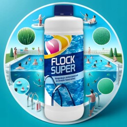 Flock super 1l drumstam vandeniui, koaguliantui, baseino chemikalams, gamix nemokamai