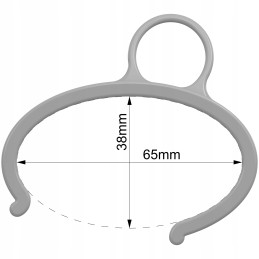Presentplaadi fooliumklamber, klamber, basseinilukk bestway intex 65x38mm