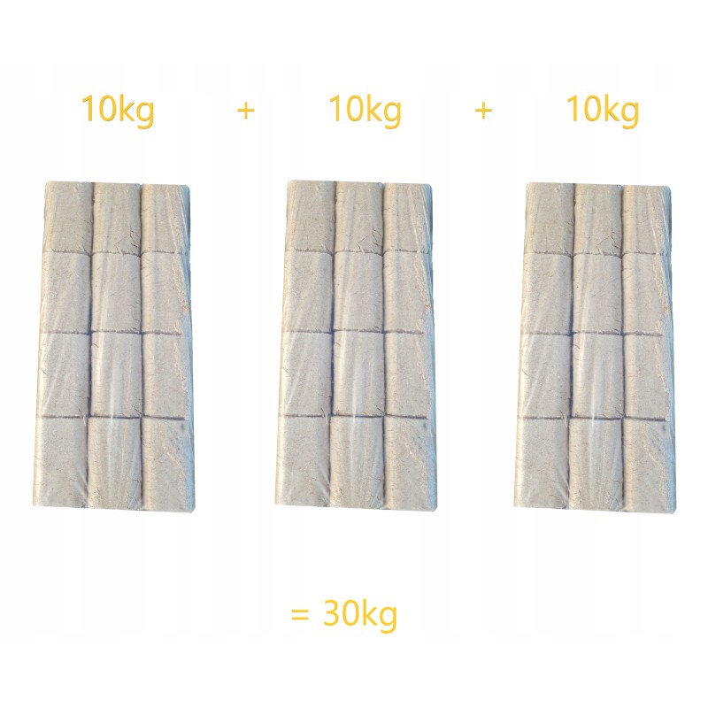 Buko medienos briketai krosnelės židiniui kas 30kg