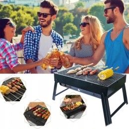 ⭐⭐Turistinis grilis nešiojamas anglis sulankstomas kempingo kepsninės lagaminas grilis⭐⭐